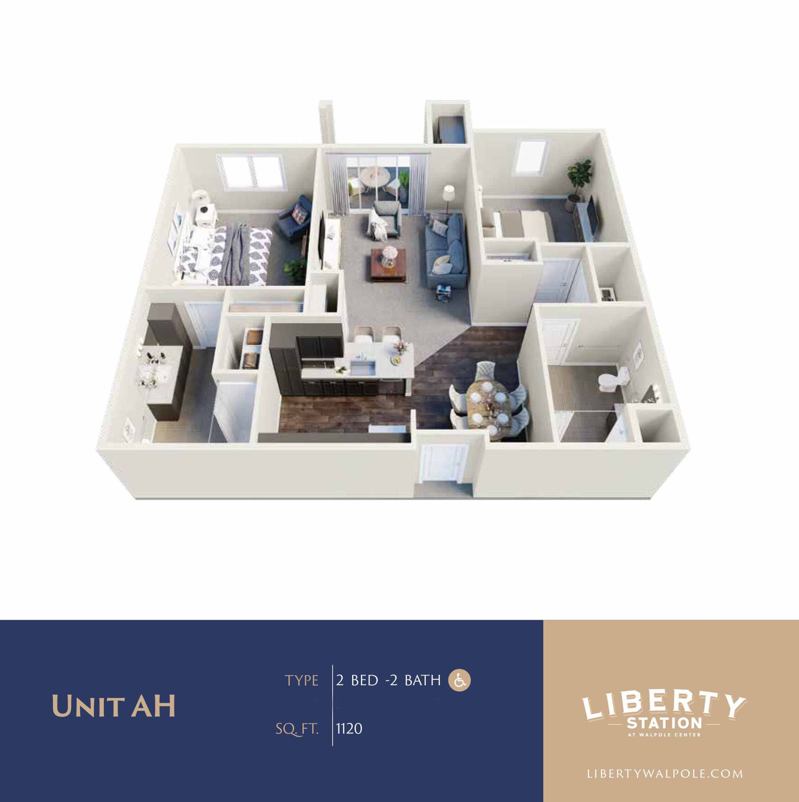 Plan AH floor plan diagram