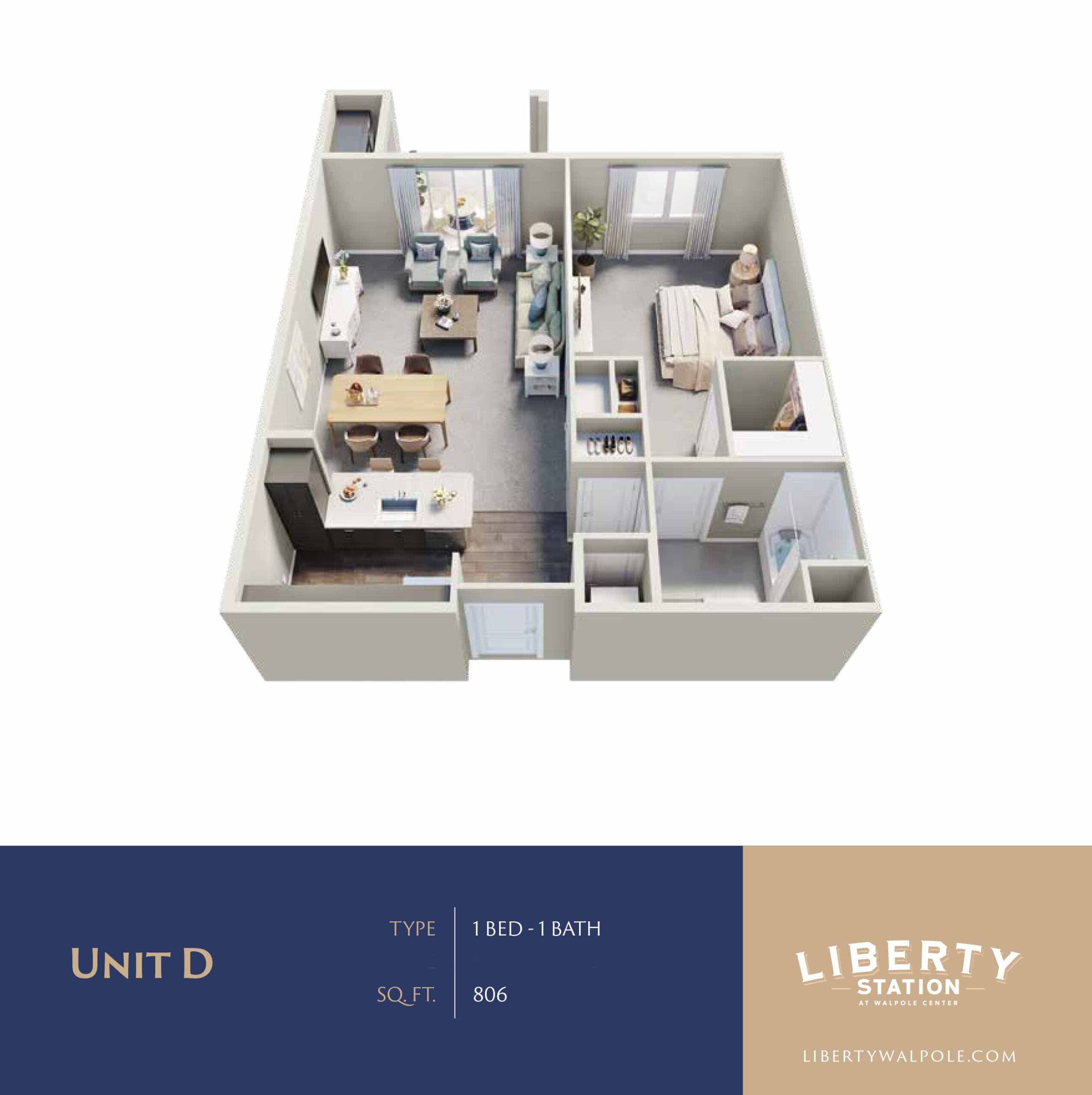 Plan D floor plan diagram