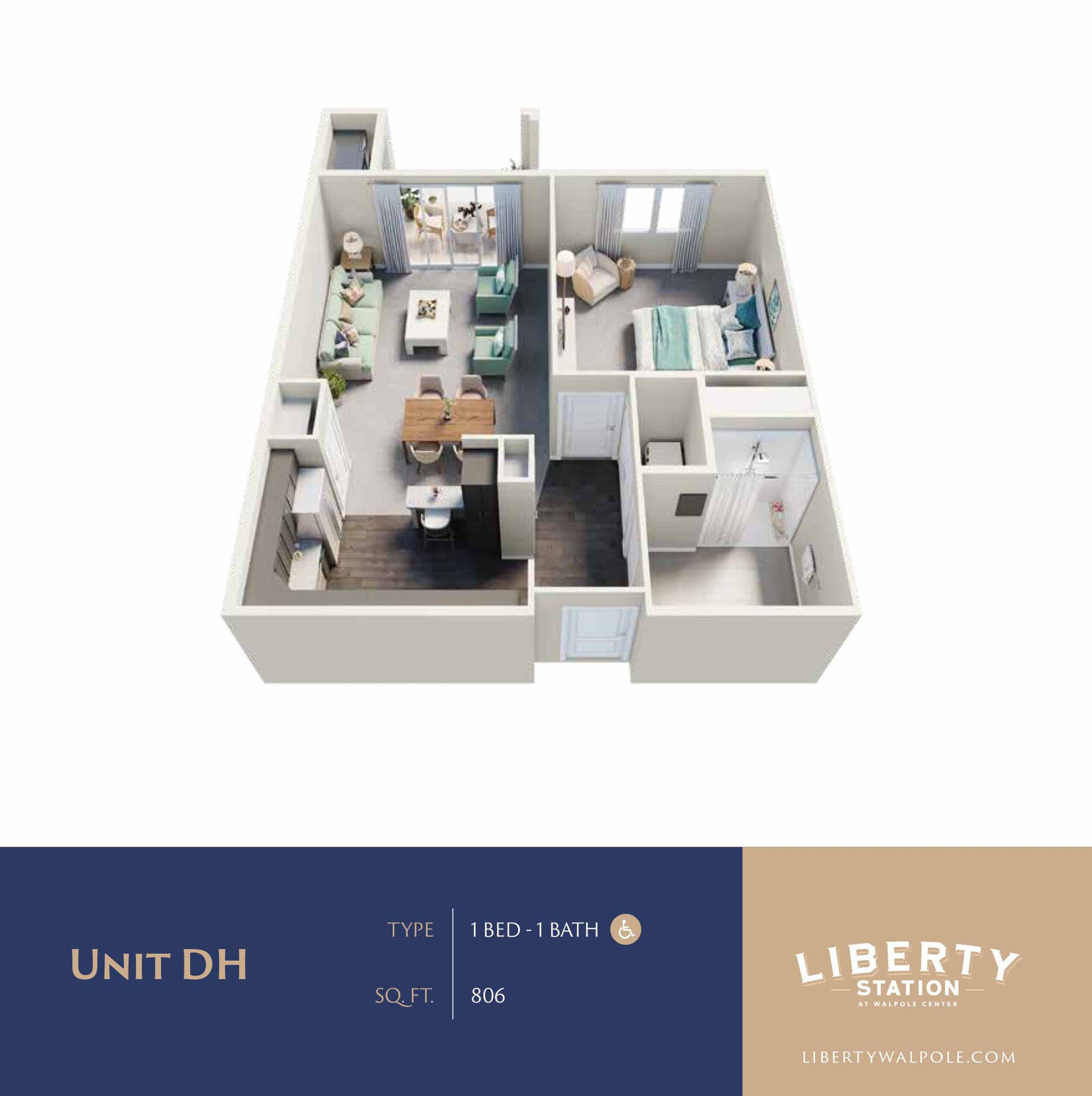 Plan DH floor plan diagram