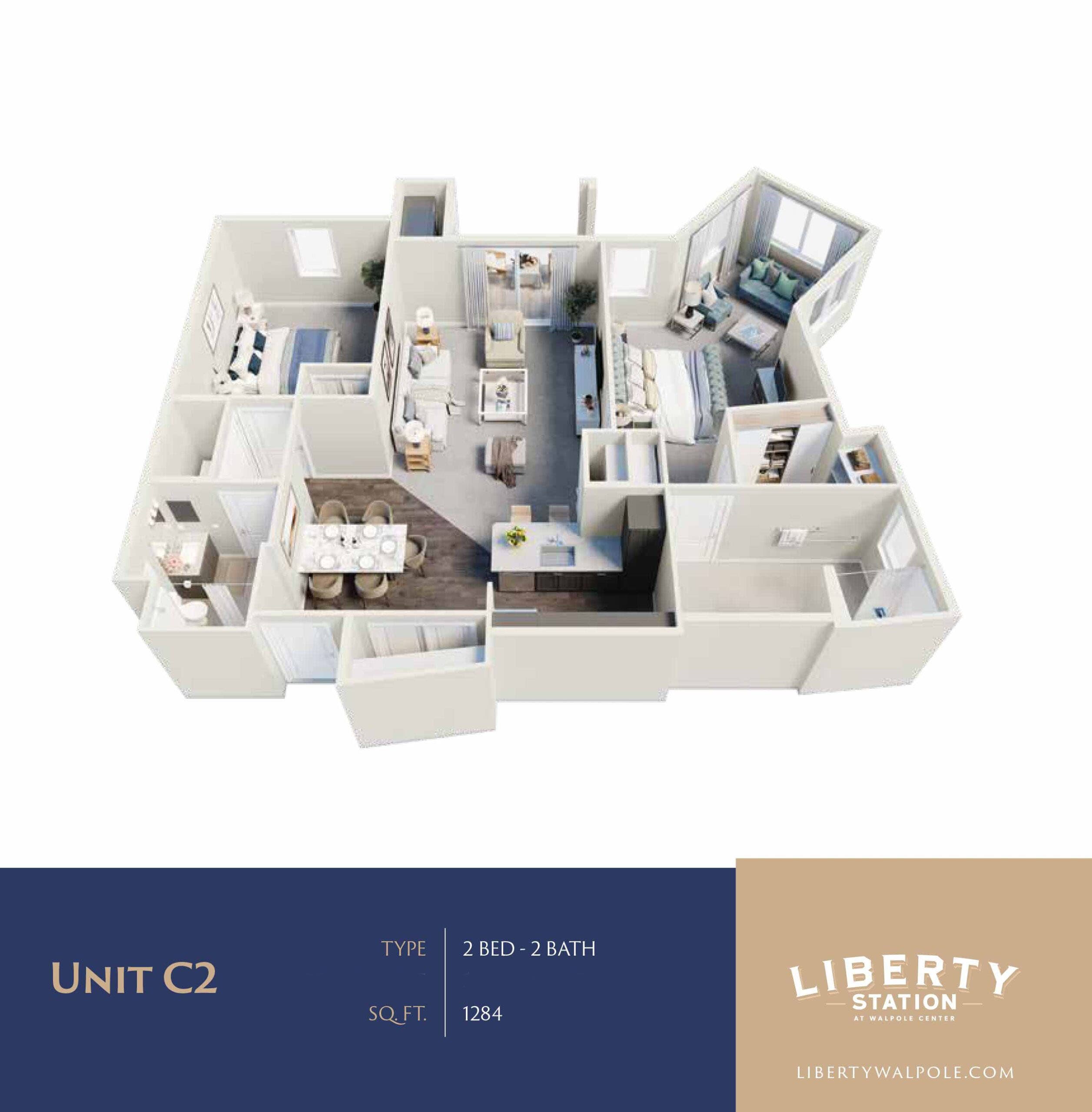 Plan C2 floor plan diagram