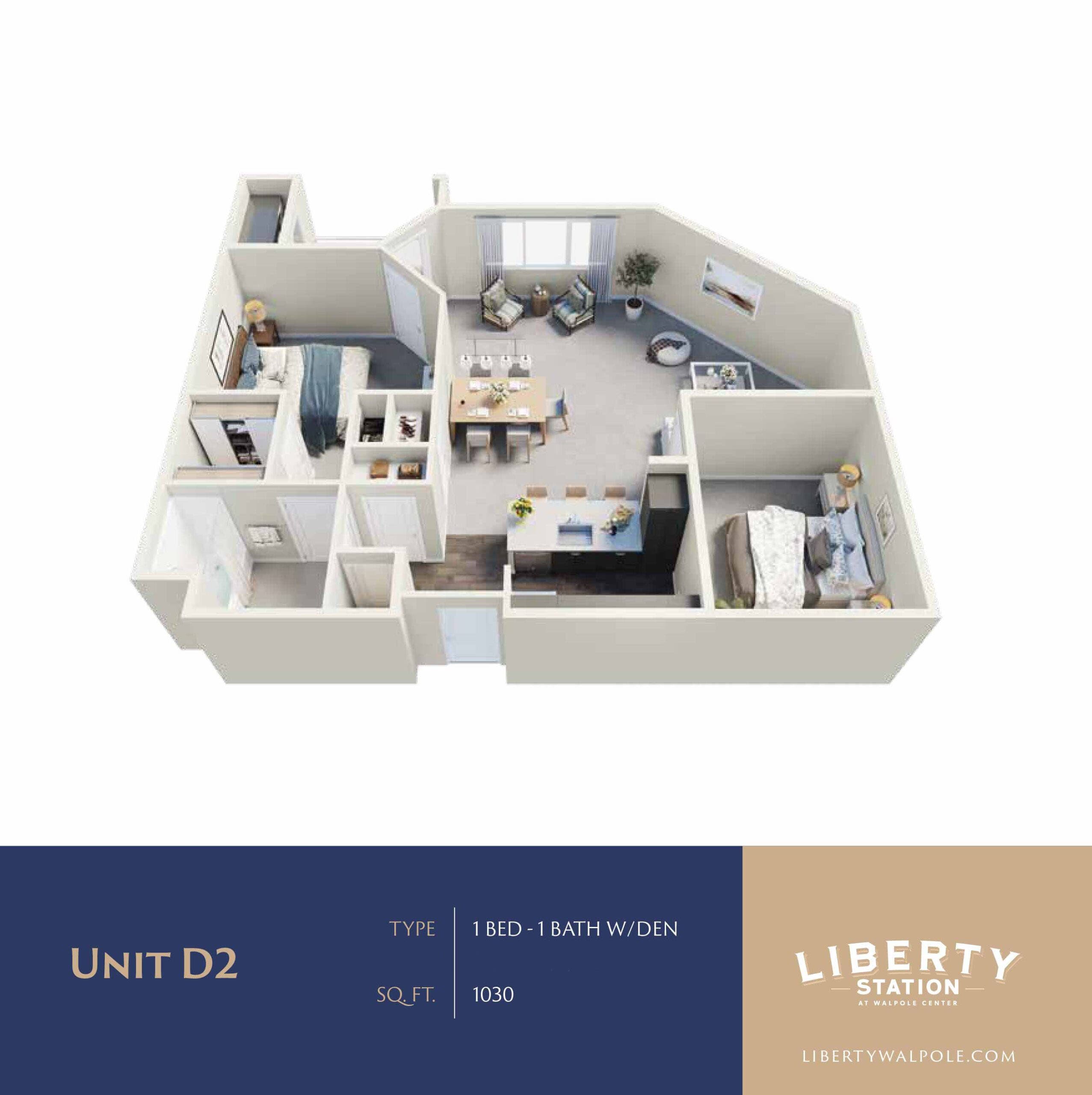 Plan D2 floor plan diagram