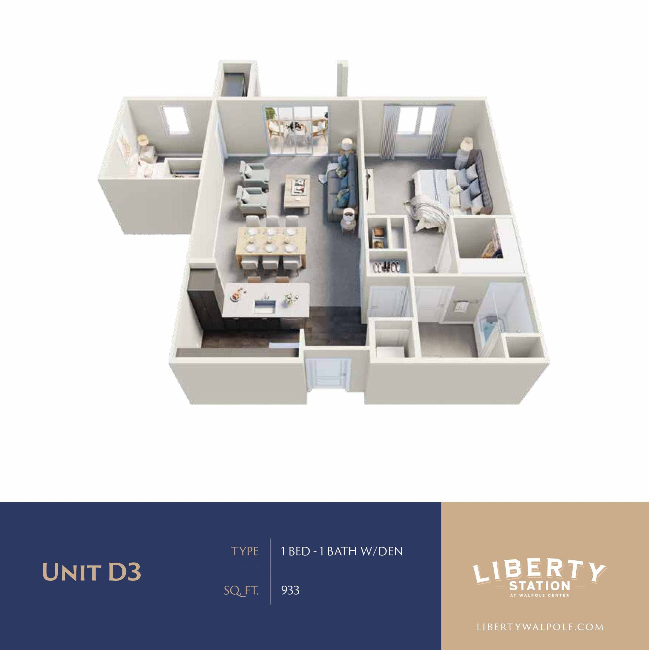 Plan D3 floor plan diagram
