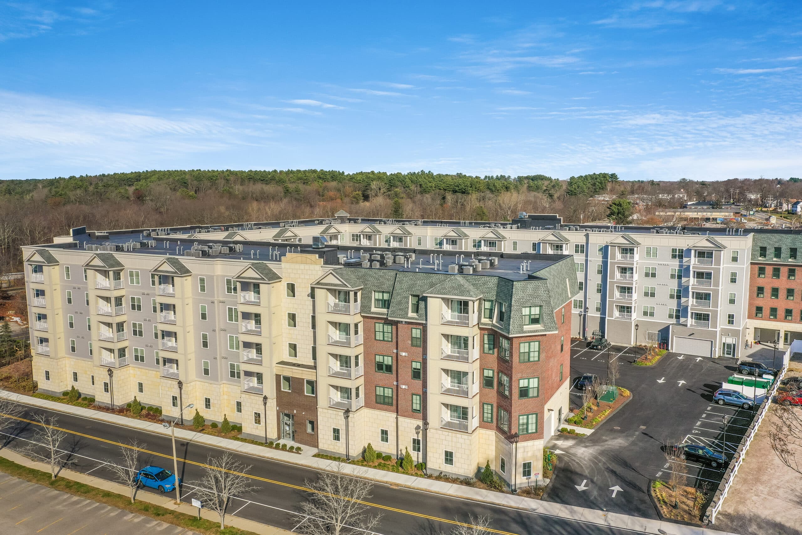 Liberty Station from above, built 2020 in Walpole Center.